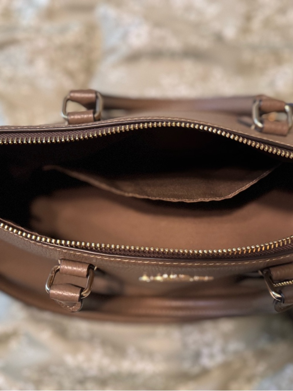 Coach Brown Pebbled Leather Doctor Satchel - Picture 8 of 8